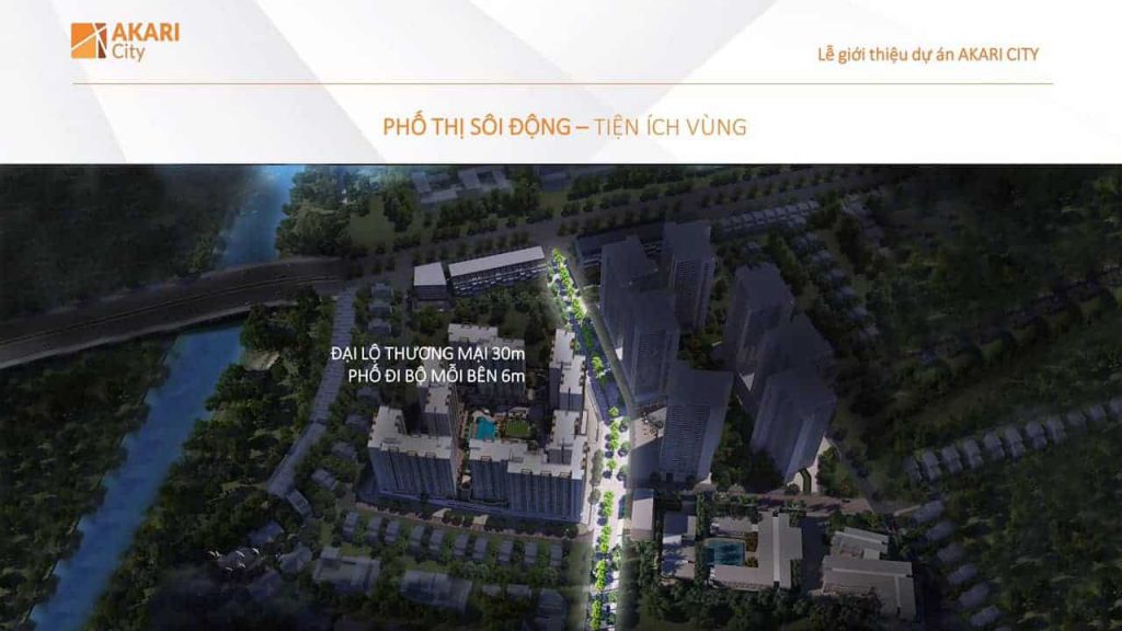 Tuyền phố đi bộ của dự án Nam Long