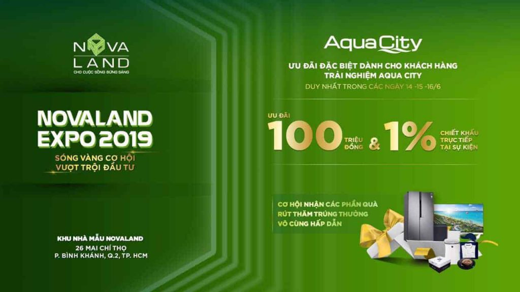 Chương trình bán hàng Aqua City tháng 6/2019